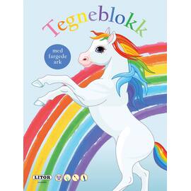 Tegneblokk Regnbue med fargede ark produktbilde