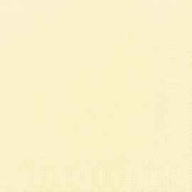 Duni Engångsservett, 1-lagers, enfärgad, 33 cm, krämfärgad produktfoto