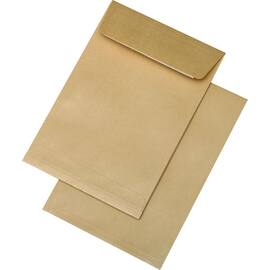 MAILmedia® Faltentasche B5, Haftklebeverschluss, 110g, braun, 176x250x20mm, 250 Stück Artikelbild