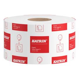KATRIN Toalettpapper Gigant S-jumborulle, 1-lagers, 360 ark, 106 mm, naturell vit produktfoto