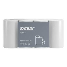 KATRIN Hushållspapper Plus 75, 2-lagers, 76 ark, 220 mm, vit produktfoto
