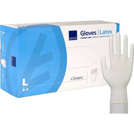 Hanske ABENA C. latex u/p L hvit (100) produktbilde