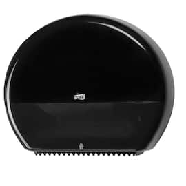 Tork Dispenser toalettpapper, manuell, Elevation Jumbo T1, plast, svart, 360 x 437 x 133 mm produktfoto