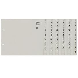 Leitz Registerserie, A - Z, 36 Ordner, 2fach Lochung, A4, halbe Höhe, 540 Blatt, Tauenpapier, grau Artikelbild