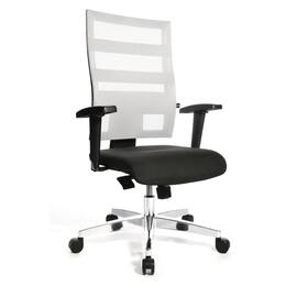 TOPSTAR Drehstuhl X-Pander, Bürodrehstuhl, Bürosessel, inkl. Armlehnen, schwarz/weiß, 1 Stück Artikelbild