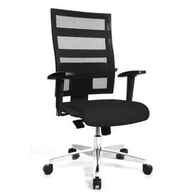 TOPSTAR Drehstuhl X-Pander, Bürodrehstuhl, Bürosessel, inkl. Armlehnen, schwarz/schwarz, 1 Stück Artikelbild