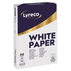 Lyreco PREMIUM Kopierpapier A4, 80g/m², weiß, 500 Blatt pro Packung Artikelbild