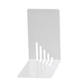 Maul Buchstützen aus Metall, schmal, 0,8mm, 85x140x140mm, weiß, 2 Stück Artikelbild