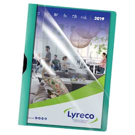 Lyreco Klämmapp PP A4 3mm grön produktfoto