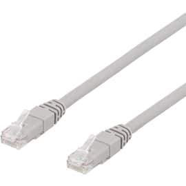 DELTACO Kabel nätverk UTP Cat6a 5m Grå produktfoto