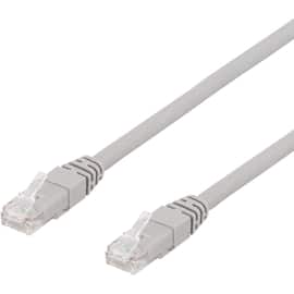 DELTACO Kabel nätverk UTP Cat6a 10m Grå produktfoto