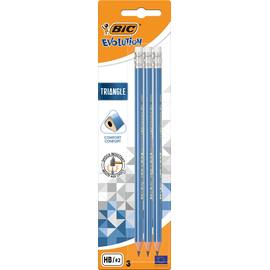 Blyant BIC Triangle HB m/viskelær (3) produktbilde