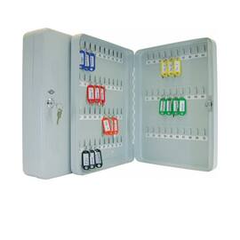 WEDO Schlüsselschrank, Schlüsselkasten, Schlüsselbox, 70 Schlüssel, 280x60x370mm, Stahlblech, lichtgrau, 1 Stück Artikelbild