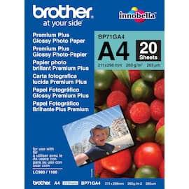 Brother A4-fotopapper för bläckstråleskrivare, 260 g/m2, vitt produktfoto