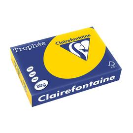 Clairefontaine Trophée A4 80 g färgat papper guldgul produktfoto