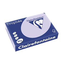 Clairefontaine Multifunktionspapier Trophée, Kopierpapier, Druckerpapier, pastell flieder, A4, 80g, 500 Blatt, 1 Packung Artikelbild