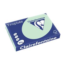 Clairefontaine Trophée A3 80 g färgat papper mintgrön produktfoto
