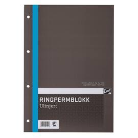 Ringpermblokk EMO A4 70g 80bl ulinjert produktbilde