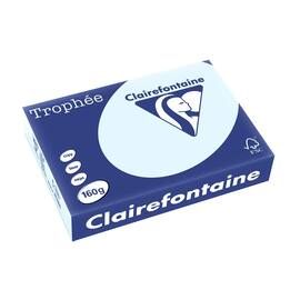 Clairefontaine Multifunktionspapier Trophée, Kopierpapier, Druckerpapier, pastell blau, A4, 160g, 250 Blatt, 1 Packung Artikelbild