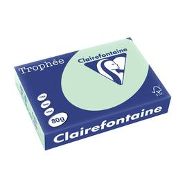Clairefontaine Multifunktionspapier Trophée, Kopierpapier, Druckerpapier, pastell grün, A4, 80g, 500 Blatt, 1 Packung Artikelbild