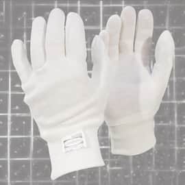 Hanske GRANBERG bomull ribb 10 hvit produktbilde
