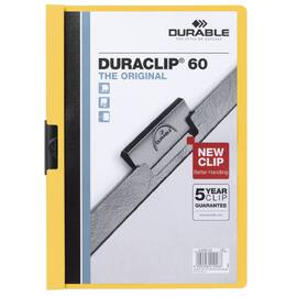 Durable Duraclip 60 Klemmmappe, Päsentationshefter, gelb, A4, 1 Stück Artikelbild