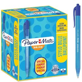 Paper Mate Kulpenna, InkJoy™ 100, blå, 1,0 mm, 100-pack produktfoto