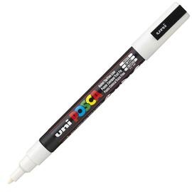 POSCA Permanentmarker POSCA PC-3M , Tinte auf Wasserbasis, Rundspitze, 1,3 mm, weiss, 1 Stück Artikelbild