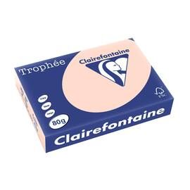 Clairefontaine Multifunktionspapier Trophée, Kopierpapier, Druckerpapier, pastell lachs, A4, 80g, 500 Blatt, 1 Packung Artikelbild