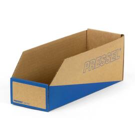 Pressel Lagersichtbox Natur/Blau, 305x100x110mm, 20 Stück (vorher Art.Nr. 910102) Artikelbild