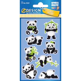 Etikett AVERY dekor pandaer produktbilde