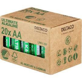 Batteri DELTACO Alkaline AA/LR6 (20) produktbilde
