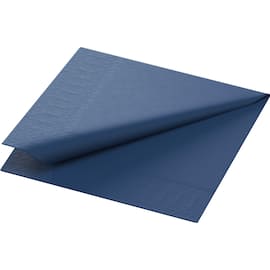 Duni Engångsservett, 3-lagers, enfärgade, ¼-vikt, 24 cm, mörkblå produktfoto