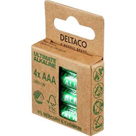 Batteri DELTACO Alkaline AAA/LR03 (4) produktbilde