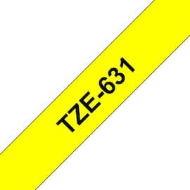 Tape BROTHER TZe-631 12mmx8m sort/gul produktbilde