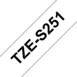 Tape BROTHER TZe-S251 24mmx8m sort/hvit produktbilde