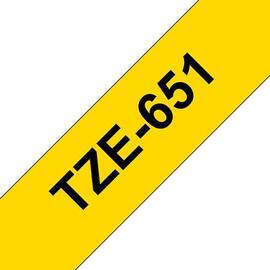 Brother Schriftband für P-Touch, 24 mm, Gelb/Schwarz - TZE-651 Artikelbild