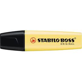 STABILO Boss Original Pastel Textmarker, Highlighter, Leuchtmarker, Pastellfarben, gelb - Milky yellow, 1 Stück Artikelbild