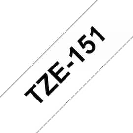 Brother Schriftband für P-Touch, 24 mm, transparent/Schwarz -TZE-151 Artikelbild