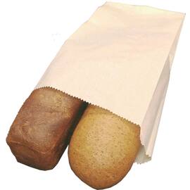 Brødpose kraft 155x80x400mm hvit (2500) produktbilde