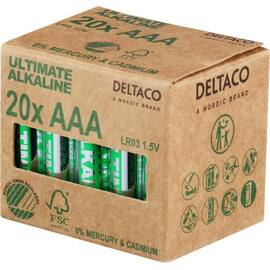 Batteri DELTACO Alkaline AAA/LR03 (20) produktbilde