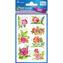 Etikett AVERY dekor blomster roser (3) produktbilde