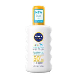 NIVEA Solskydd Kids Protect&Sens. Spray 50+ 200ml produktfoto