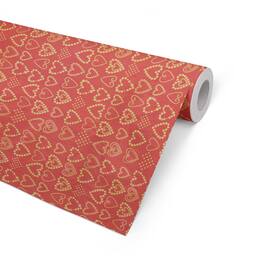 Diskrull HEDLUND 100m x 57cm hjerter rød produktbilde
