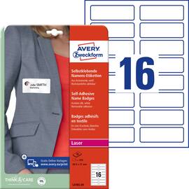 AVERY Zweckform Etikett Namn 88,9x31mm produktfoto