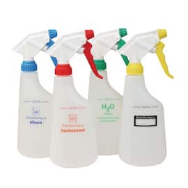 Hygienteknik Sprayflaska Röd tom ''Sanitetsrent'' produktfoto