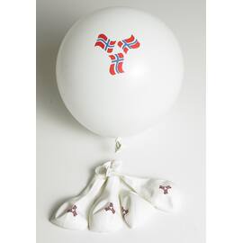 Ballong m/flagg i rødt/hvitt/blått (8) produktbilde