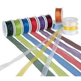 Libelle Geschenkband, blau, breit mit Drahtkante, 40 mm x 25 lfm, 1 Rolle Artikelbild