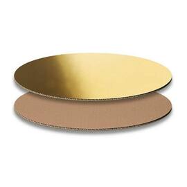 Dekoplatte mittel, oval, natur/gold, 300 x 200 mm, 50 Stk. Artikelbild