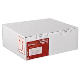 Posteske låseklaff 250x150x100 hvit (25) produktbilde